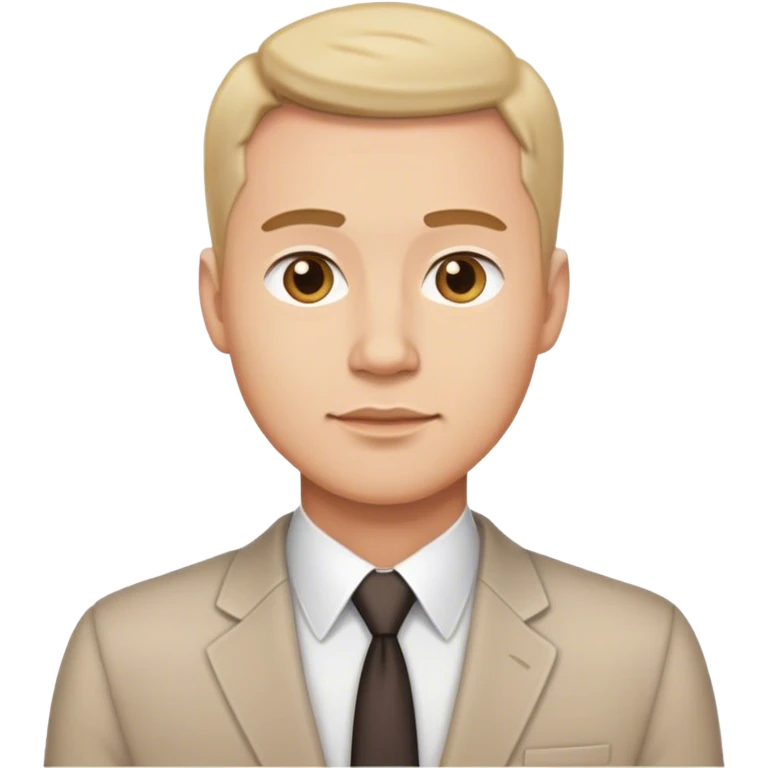 handsome dad with office out fit emoji