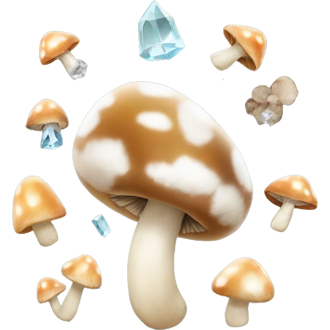 Mushrooms and crystals emoji