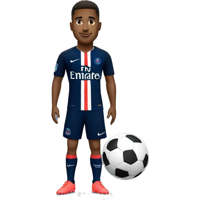 Footballeur avec le maillot psg emoji