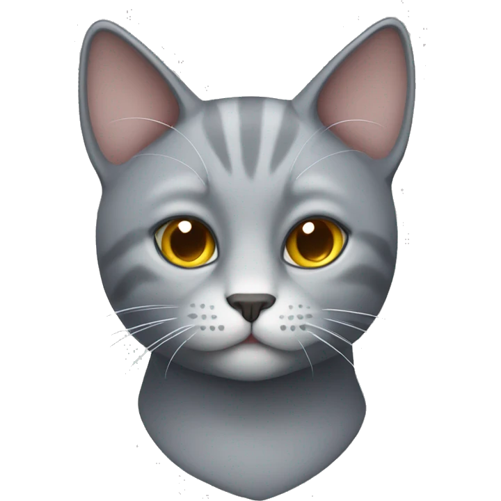 Grey cat  emoji
