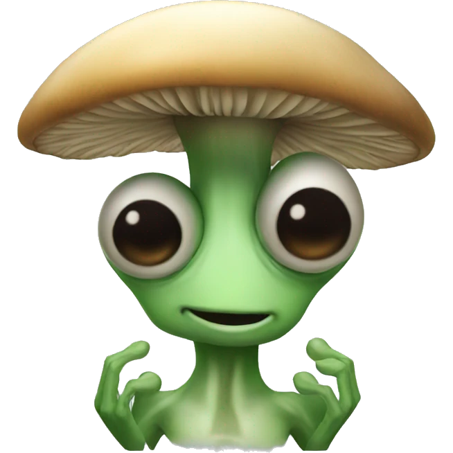 Alien with mushrooms emoji