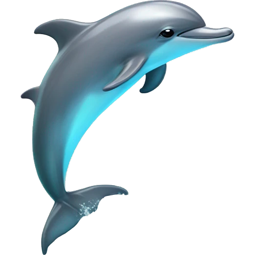 dolphin with a unicore emoji