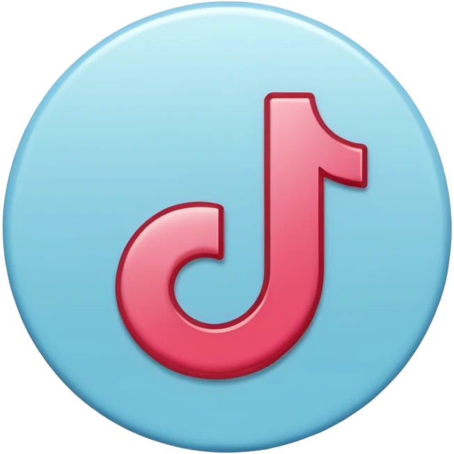 Logo tiktok comme sur app store emoji