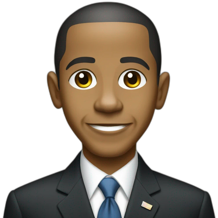 barak obama young emoji
