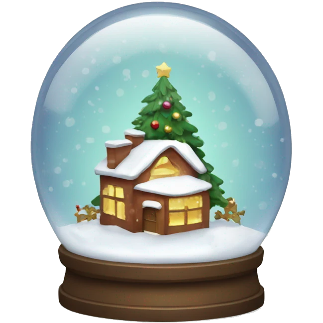 Christmas snowglobe emoji
