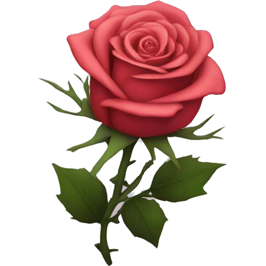 emo rose with thorns emoji