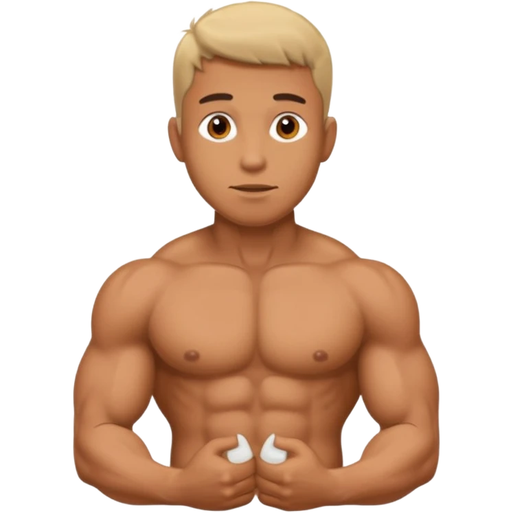 Naked man whit big penis emoji