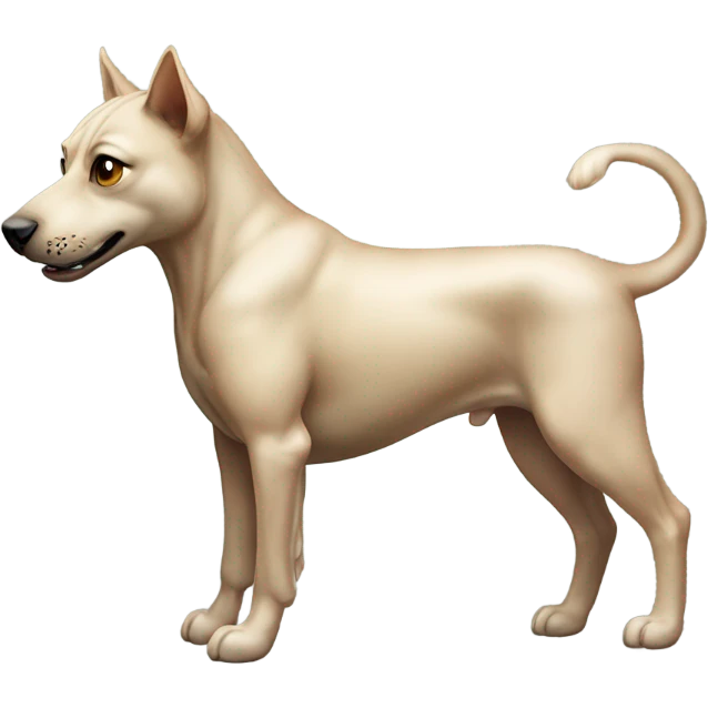 dog cat cenetaur mixture. The dog should be on top of the cat, and the backlegs of dog should be blended in with the backlegs of the cat, with the cat acting as the horse of a centaur (aka the body) emoji