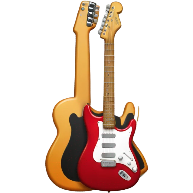 red electric guitar and amp emoji