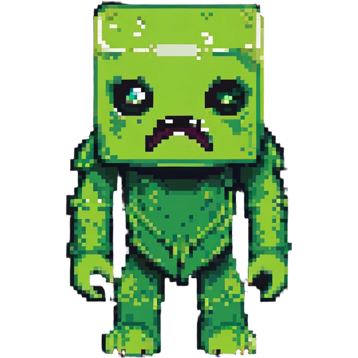 Minecraft creeper monster emoji