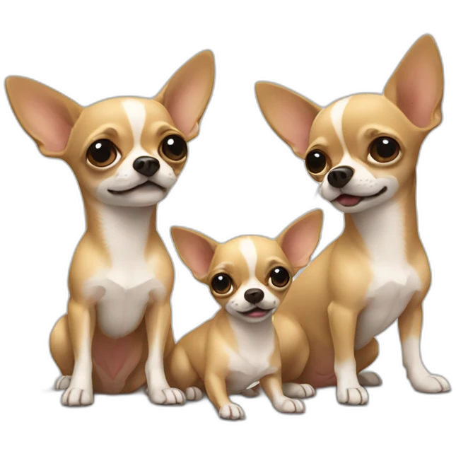 chihuahua family emoji