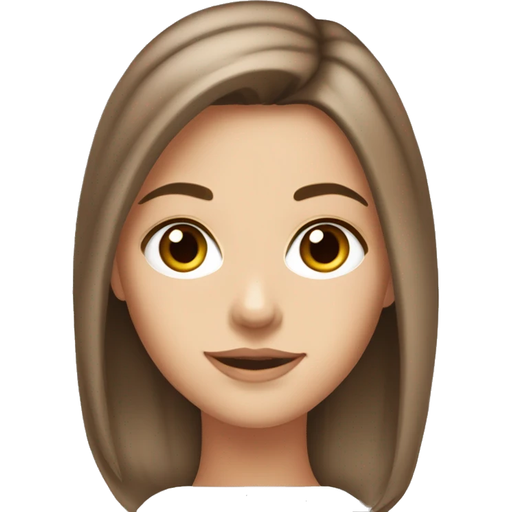 White girl with brown hair and eyes💁‍♀️ emoji