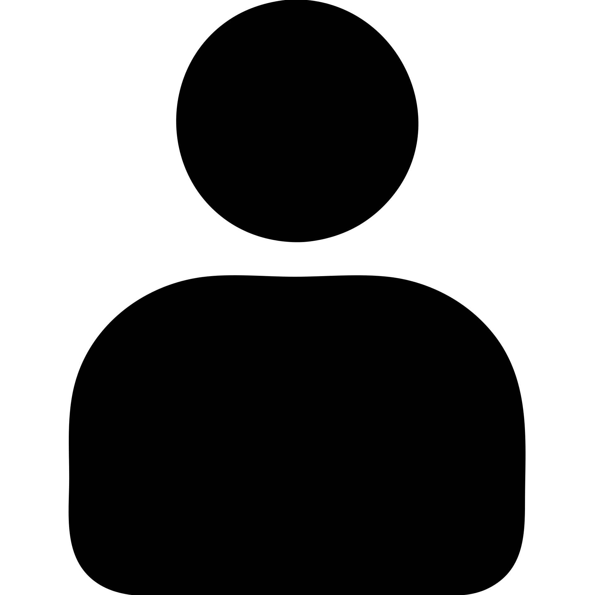 Simple person silhouette, basic human shape emoji