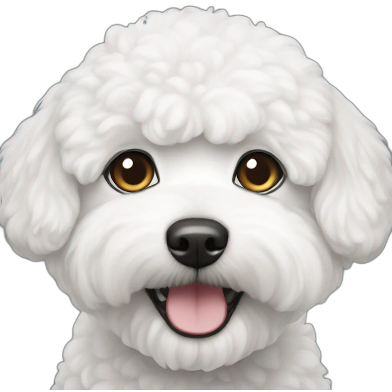 bichon blanc emoji