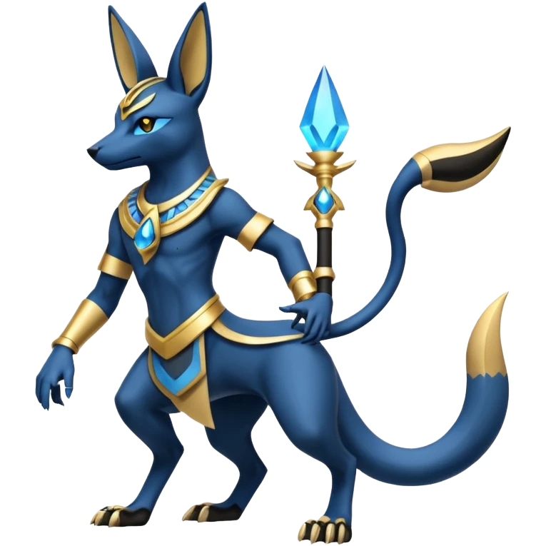 Anubis-Umbreon-Lucario-fusion (full body) emoji