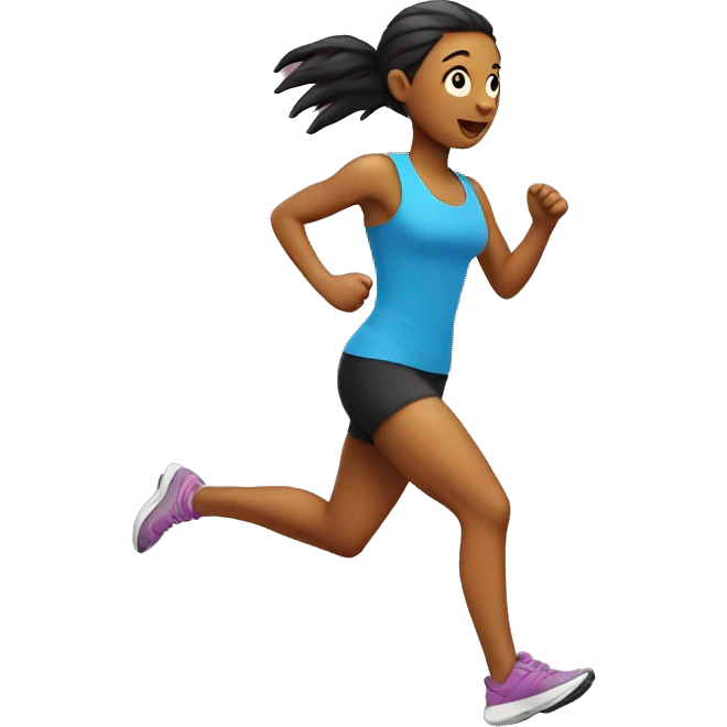 Running chick emoji