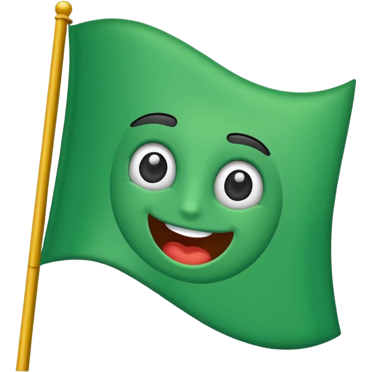 Green flag emoji
