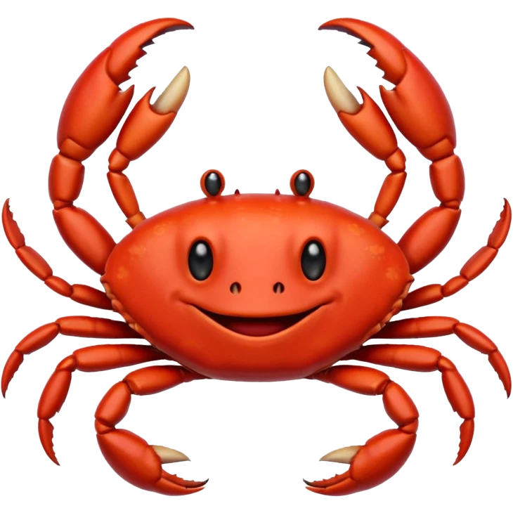 crab, apple emoji style emoji