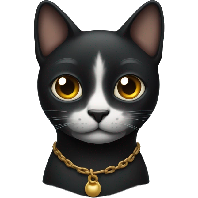 Gato negro con 3 ojos  emoji