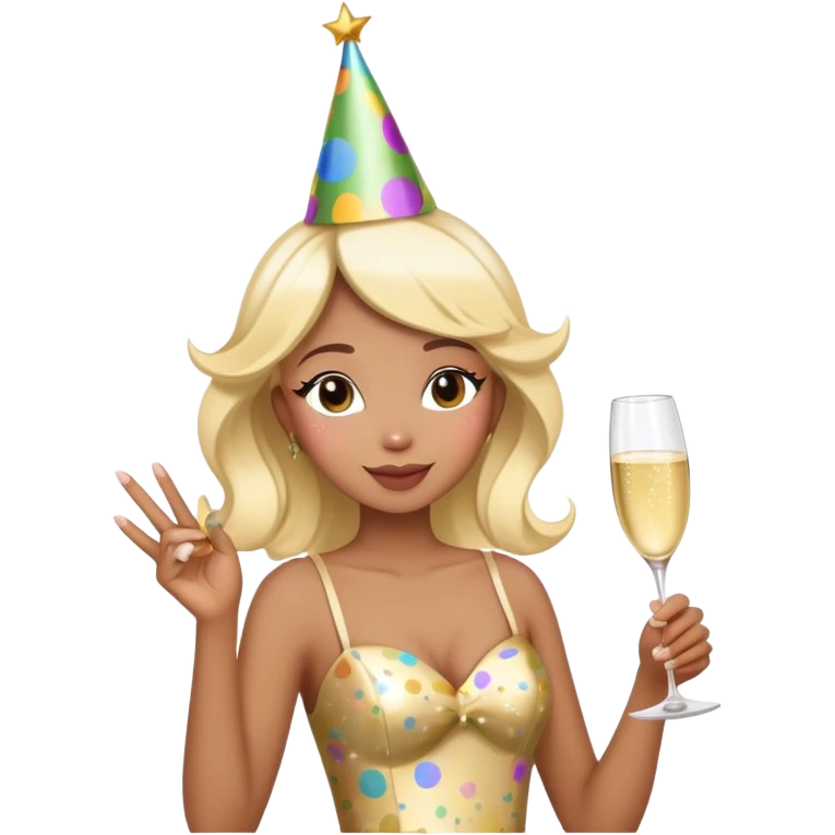 Beautiful Birthday Confetti fairy emoji