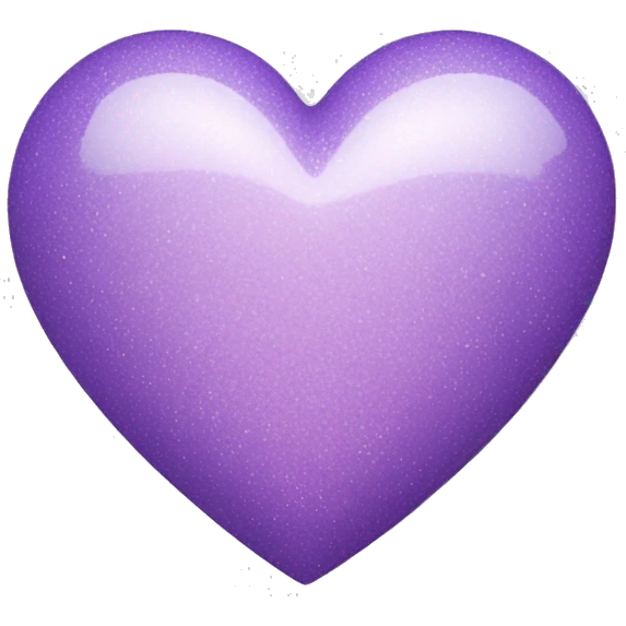 Pastel purple heart with the little sparkle on it emoji