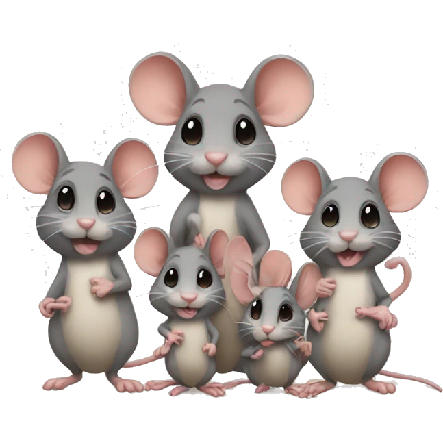 mice family emoji