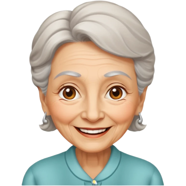 The kind and amiable grandmother in fairy tales emoji