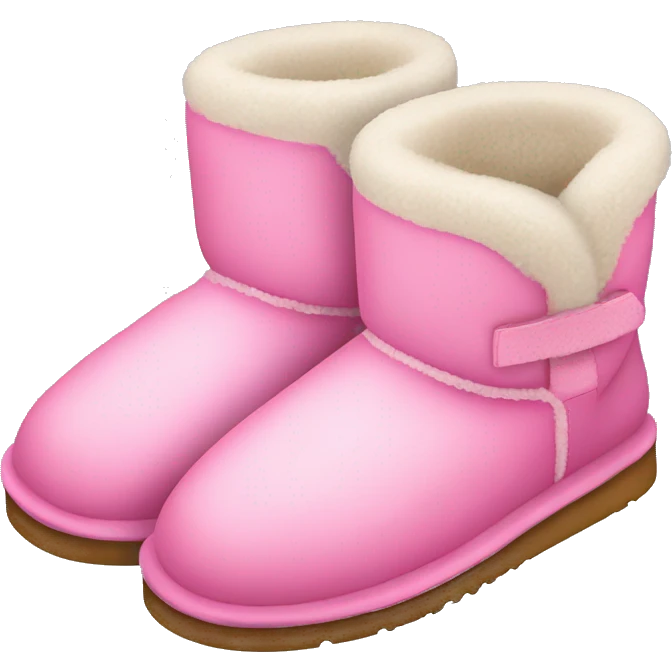 UGG slippers pink emoji