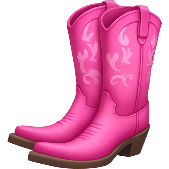 Pink Cowboy Boots emoji