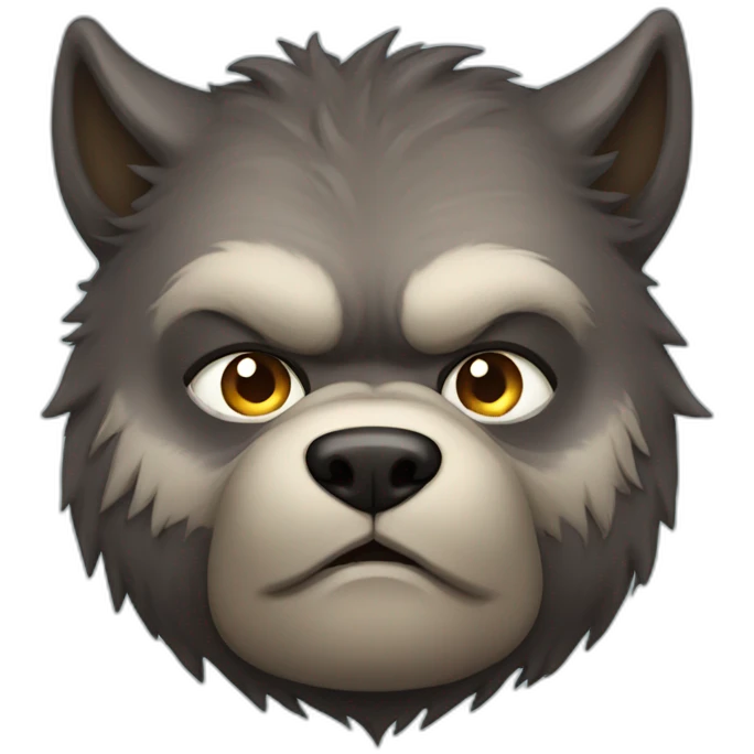 chubby werewolf emoji