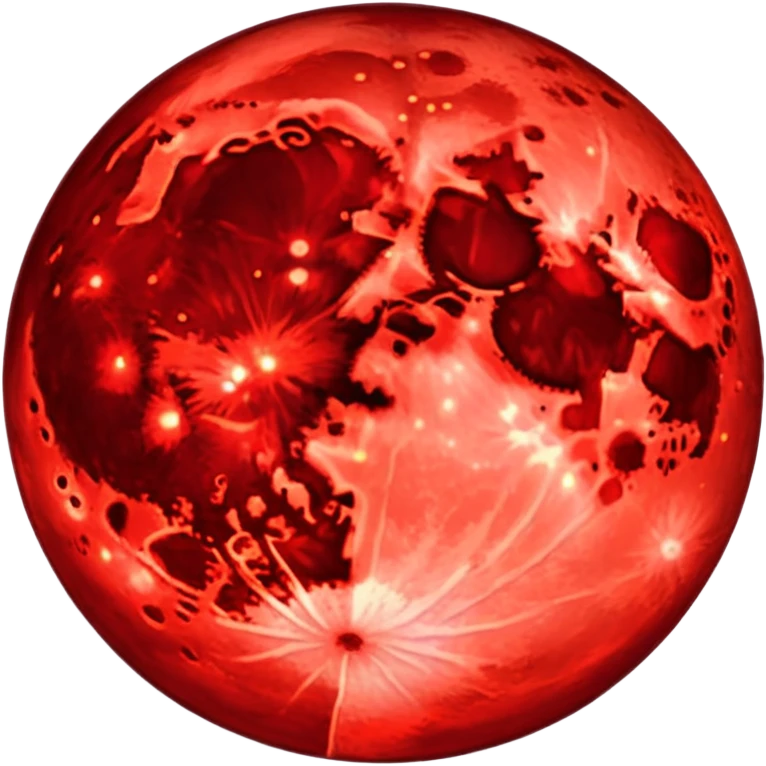 Blood moon emoji