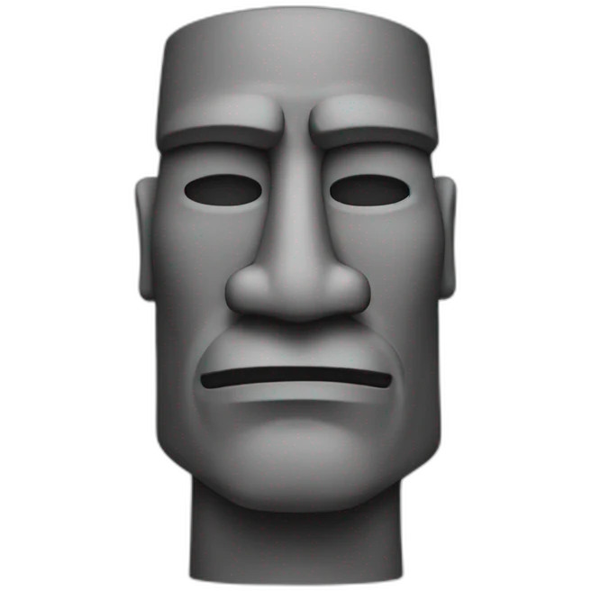 MOAI flex muscle emoji