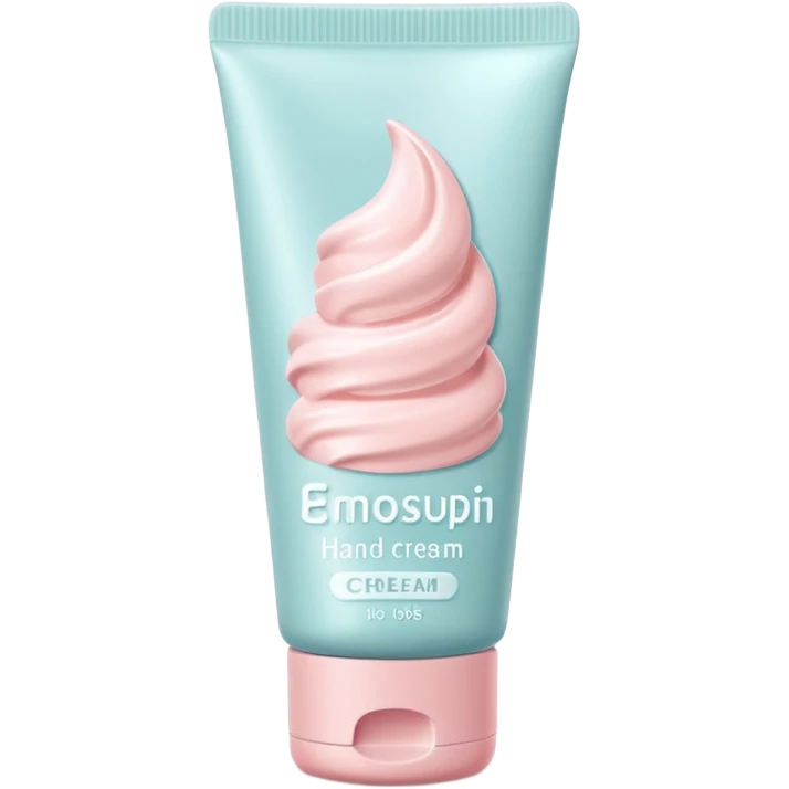 hand cream tube object icon, clean minimal packaging, no text or logo on the tube, smooth plastic material, soft pastel colors, closed cap, cosmetic product style, 3D cartoon, mobile game icon style, centered, clean background, soft shadow, no watermark

 emoji
