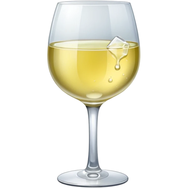 glass of light white wine  emoji