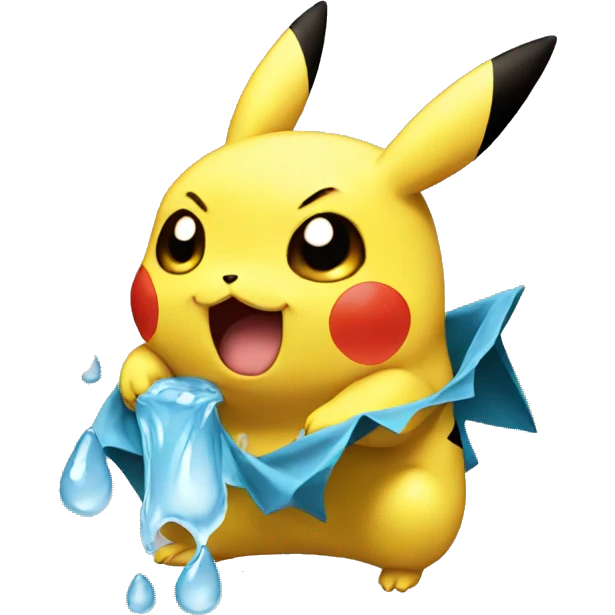 pikachu crying tears emoji
