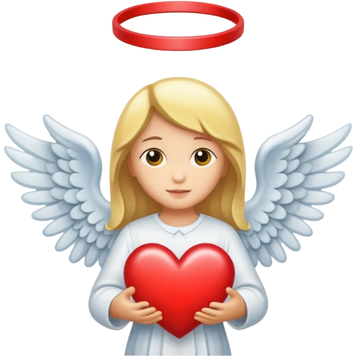 angel and heart emoji