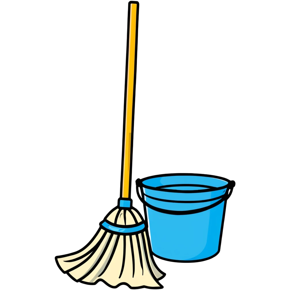 mop and bucket emoji