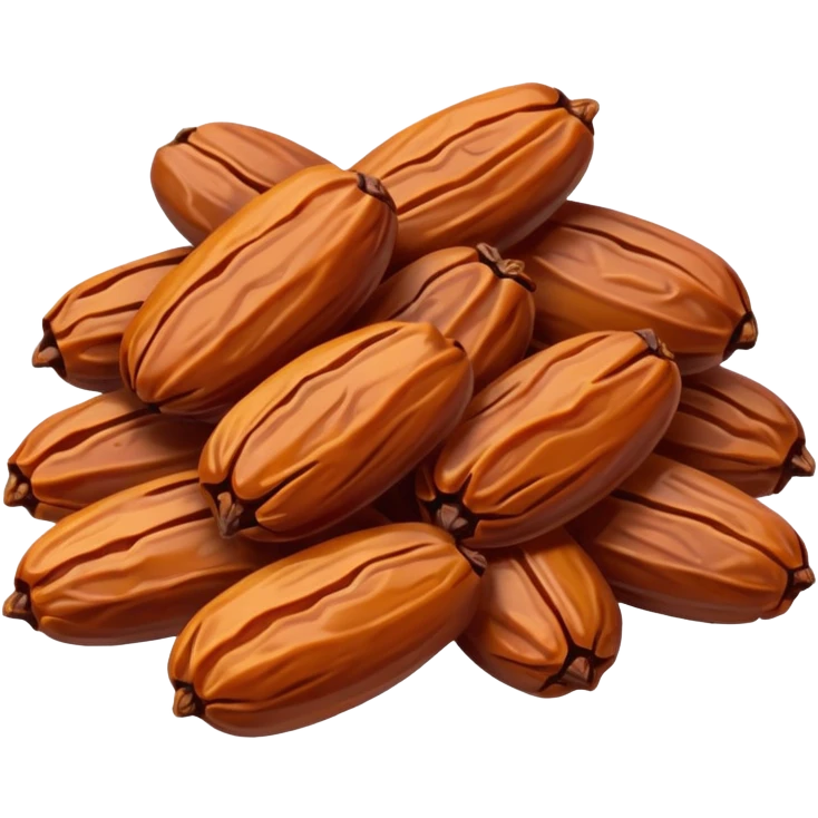 dried dates, simple and clear emoji