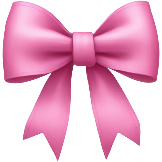 Pink coquette bow emoji