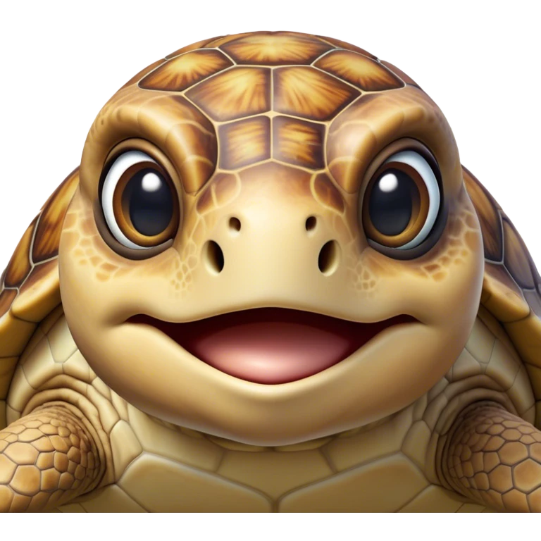 Cinematic Realistic Comical Sea Turtle Portrait Emoji, Head tilted dramatically with an exaggeratedly amused expression, featuring a robust, intricately patterned shell and wide, expressive eyes filled with playful disbelief, rendered with vibrant, lifelike detail and natural coastal light; high shine, dramatic yet playful, styled with an air of cheeky marine mischief, soft glowing outline, capturing the essence of a spirited and over‐the‐top sea turtle that looks ready to bob its way into viral fame! emoji