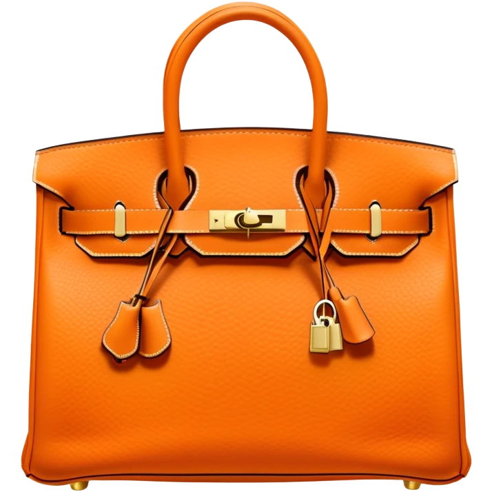 orange birkin hermes bag emoji