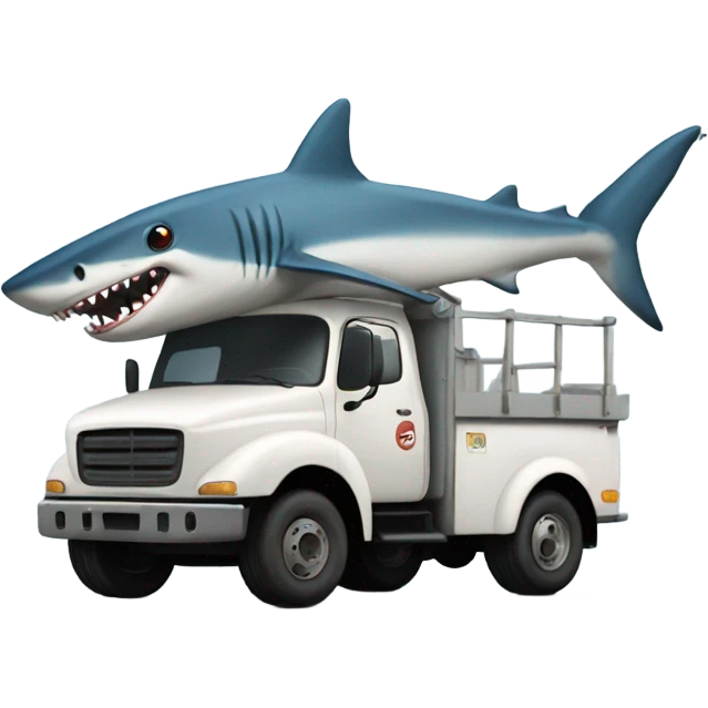 shark truck emoji