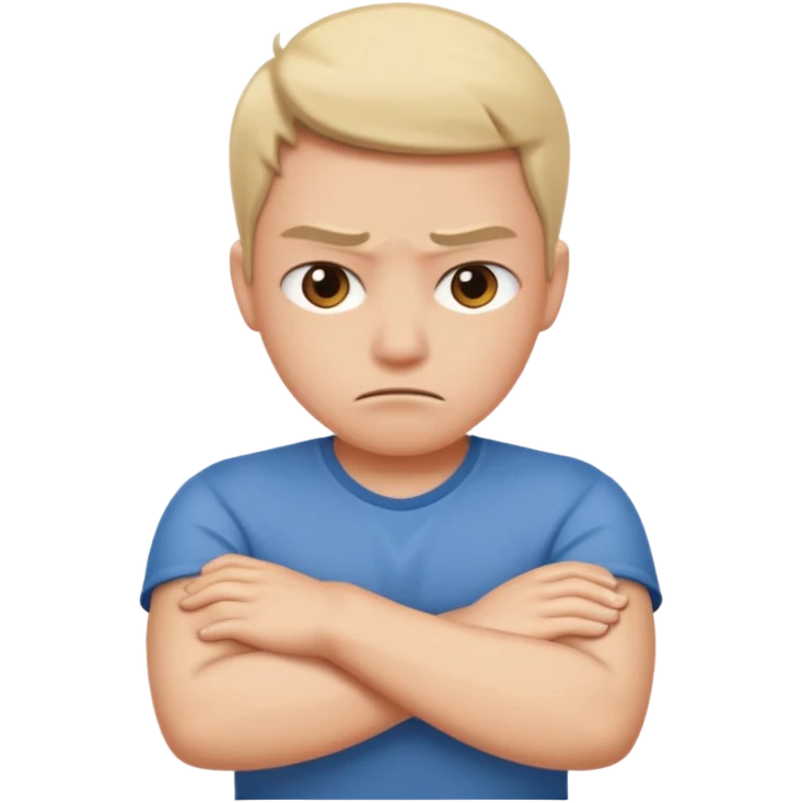 upset face with arms crossed emoji