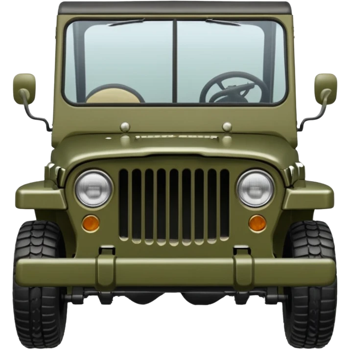 Willy Jeep front drawing emoji