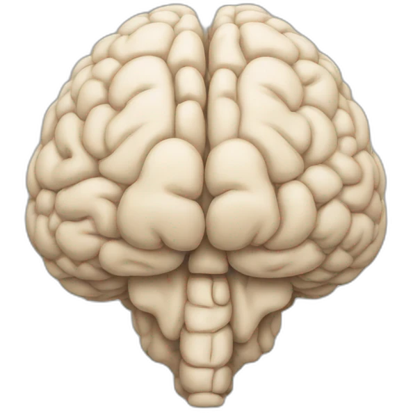 Praying brain emoji