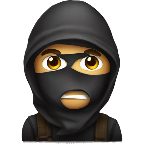 A Robber emoji emoji