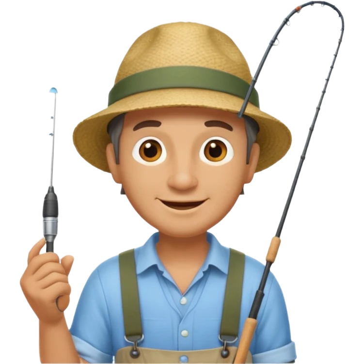 happy fisherman emoji
