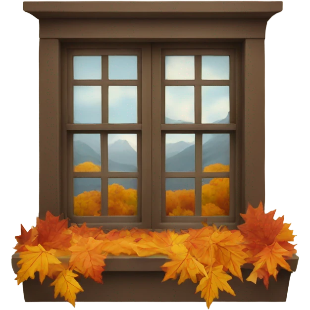 autumn window emoji