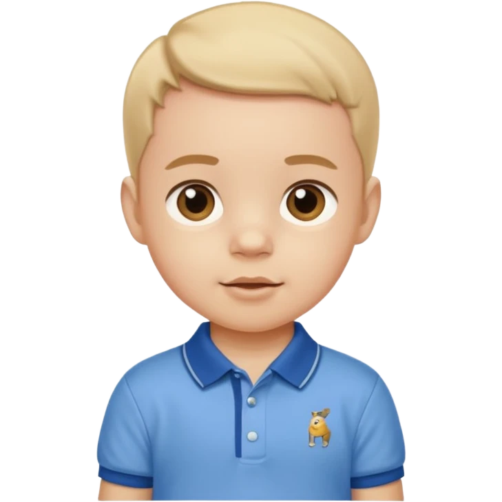 A preppy baby emoji