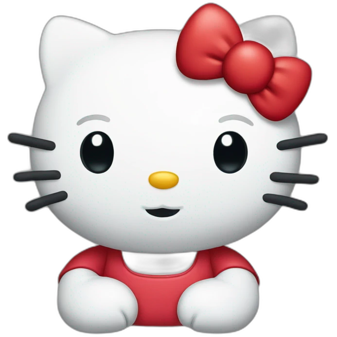 Red hello kitty emoji
